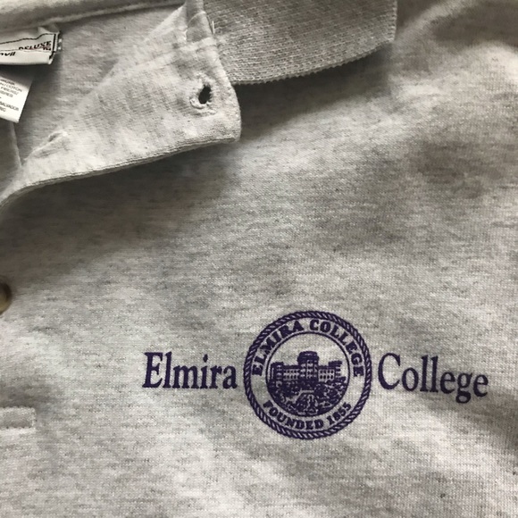 NWOT Men’s Elmira College Polo - Picture 2 of 3